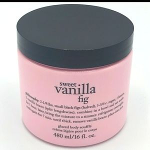 NEW Philosophy sweet vanilla fig glazed body soufflé 16 oz. Sealed.